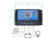 ECO WORTHY 20A 12 24V Auto Detect PWM Solar Charge Controller