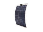 USA STOCK 50Watt poly semi flexible solar panel 50W 12V flexible solar panel for yacht boat RV
