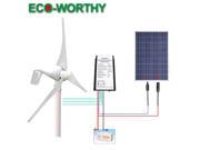 USA STOCK ECO 500W 12V Off Grid Wind Solar Hybrid System
