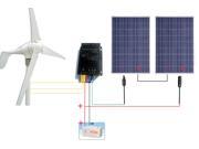 USA STOCK ECO 600W 24V Off Grid Wind Solar Hybrid System