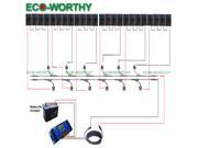 USA Stock 2KW 24*90W 24 V Mono Solar kits 60A Charge Controller