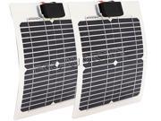 USA STOCK ECO 200W 2*100w semi flexible solar panels system for homes yacht boat RV boat car battery charger pv module