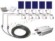 USA STOCK COMPLETE KIT 600 Watt 24V PV Solar Panel Boat 6x100W solar panel