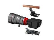 CAME TV Sony FS5 Camera Rig Wooden Top Handle Base Plate