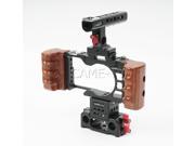 CAME TV Rig For Sony A6300 Camera Cage With Wooden Handle
