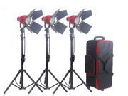 2.4m stands 3 x 800W Pro Red Head Redhead Continuous Light Lighting