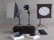 3×650W Fresnel Tungsten Light Spot Video Studio Lighting Softbox