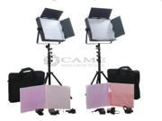 Free Bag 2 x 900 LED Camera Video Panel 5500k Light Film TV Lighting with Cable Dimmer