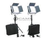 High CRI Bi color 2pcs 900 LED Video Lights Studio Film Broadcast Lighting Bag