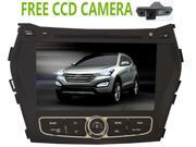 Car Dvd Gps for Hyundai IX45 SantaFe Santa fe 2013 2014 free CCd camera bluetooth uSB slip menu free map