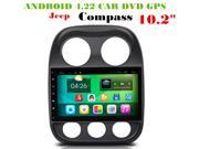 Android 4.22 Car Dvd Gps Navi Audio for JEEP COMPASS HD1024*600 OBD 1GB DR 8GB 3g WIFI DVR
