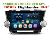 Android 4.22 Car Dvd Gps Navi Audio for TOYOTA HIGHLANDER HD1024*600 OBD 1GB DR 8GB 3g WIFI DVR