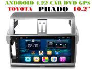 Android 4.22 Car Dvd Gps Navi Audio for TOYOTA 2014 PRADO HD1024*600 OBD 1GB DR 8GB 3g WIFI DVR