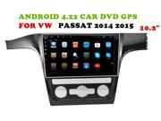 HD1024*600 Android 4.22 Car Dvd Gps for VW PASSAT 2014 2015 1080PHW 1GBDDR 8GB DVR OBD STEERING WHEEL CONTROL