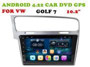 HD1024*600 Android 4.22 Car Dvd Gps for VW GOLF 7 1080PHW 1GBDDR 8GB DVR OBD STEERING WHEEL CONTROL