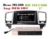 HD1024*600 Car Dvd Gps for Benz ML300 DVD AUX IN BLUETOOTH 256RAM PIP RDS VIRTUAL DISCK8 8GB CARD