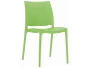 Maya Dining Chair Set of 2 Tropical Green 32 H x 17.3 W x 20 D