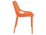 Air Outdoor Dining Chair Orange