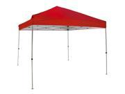 Sunnydaze Quick Up Red 10 Foot ×10 Foot Canopy with Straight Legs and Carrying Bag