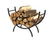 Sunnydaze 4 Foot Curved Indoor Outdoor Firewood Log Rack