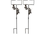 Sunnydaze Dual Outdoor Drink Holders with Bird Decorative Accents Set of 2