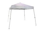 Sunnydaze Quick Up 8 Foot x 8 Foot Slant Leg Canopy with Carrying Bag White