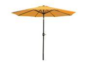 Sunnydaze Gold Aluminum 9 Foot Patio Umbrella with Tilt Crank