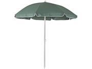 Sunnydaze Steel 5 Foot Sage Green Beach Umbrella with Tilt Function