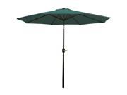 Sunnydaze Green Aluminum 9 Foot Patio Umbrella with Tilt Crank