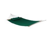 Sunnydaze 2 Person Quilted Designs Fabric Hammock with Spreader Bars and Detachable Pillow Heavy Duty 450 Pound Capacity Green