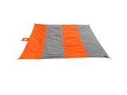 Sunnydaze Pocket Blanket for Camping Picnics Hiking and the Beach Made from Lightweight Nylon Orange and Grey
