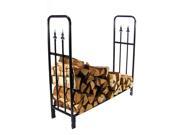 Sunnydaze 4 Foot Decorative Firewood Log Rack