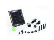 Sunnydaze Solar Pump and Solar Panel Kit With Battery Pack and LED Light 65 GPH 47 Inch Lift