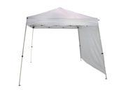 Sunnydaze Quick Up 8 Foot x 8 Foot Slant Leg Canopy and Full Sidewall Set with Carrying Bag White
