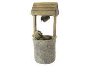 Sunnydaze American Outdoor Wishing Well Water Fountain 49 Inch Tall