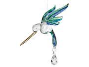 Woodstock Chimes Rainbow Maker Fantasy Glass Hummingbird Peacock