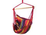 Sunnydaze Hanging Hammock Chair Swing Sunset for Indoor or Outdoor Use Max Weight 265 pounds Includes 2 Seat Cushions