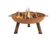 Sunnydaze Rustic Cast Iron Wood Burning Fire Pit Bowl 30 Inch Diameter