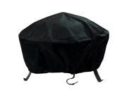 Sunnydaze Round Fire Pit Cover, Outdoor Heavy Duty, Waterproof and Weather Resistant, 36 Inch, Black