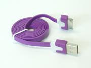 3 Feet Purple USB Charging Charger Sync Data Cable Cord for iPhone 1 3G 3GS 4 4S iPad 1 2 3 iPod Touch 1 2 3 4