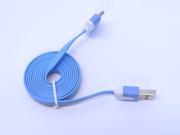 3 Feet Light Blue USB Charging Charger Sync Data Cable Cord for iPhone 1 3G 3GS 4 4S iPad 1 2 3 iPod Touch 1 2 3 4