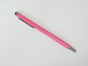 2 in 1 Pink Capacitive Touch Screen Stylus with Ball Point Pen For iPhone iPad ipod Touch
