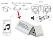 Eagle Eyes White Bluetooth Music Stereo Wireless Audio Receiver Adapter for Home Car Speaker