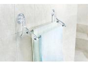 Q00174 Bathroom Lavatory Double Towel Bar 522*137mm*163mm Suction Cup Brushed Stainless Steel