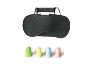 F04603 A 1Piece Bamboo Charcoal Sleeping Eye Cover Patch Eyeshade 5 Pairs Soft Foam Anti noise Ear Plug for Traveling
