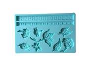 F16416 Lace Flowers Leaves Pattern Silicone 3D Mold Fondant Cake Decorating