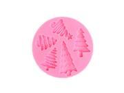 F16406 5 Christmas Tree Shape Silicone 3D Mold Fondant Cake Decorating Tools
