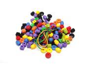 Y14274 Large Threading Matching Beaded 125Pcs Plastic Building Blocks DIY Assembling Educational Toy For Children