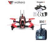 Walkera Rodeo 110 Racing Drone 110mm RC Quadcopter RTF DEVO 7 TX With 5.8G 40CH Goggle4 FPV Glasses 600TVL Camera