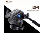 XILETU Professional Video Camera Fluid Drag Tripod Head with Quick Release for DSLR Camera Camcorder Shooting